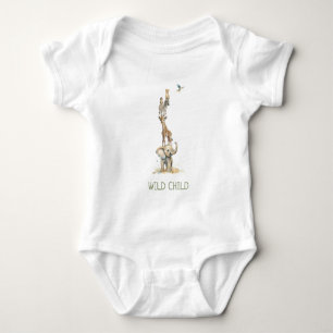 WiLD CHILD Jungle Safari Animals Baby Bodykostym T Shirt