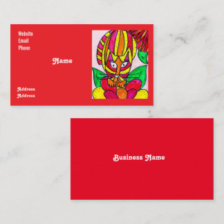 Wild Colorful Business Card Visitkort