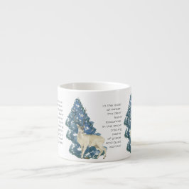 Wild Deer Footprints in Snow – Winter Nature Art Espressomugg