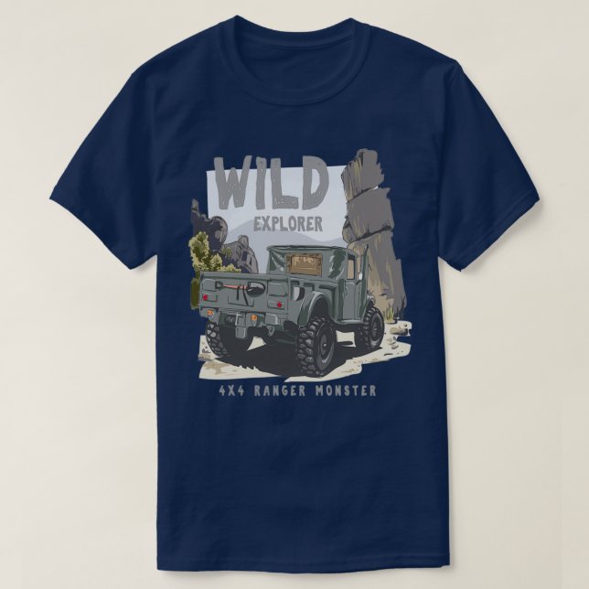 Wild Explorer T Shirt (Design framsida)