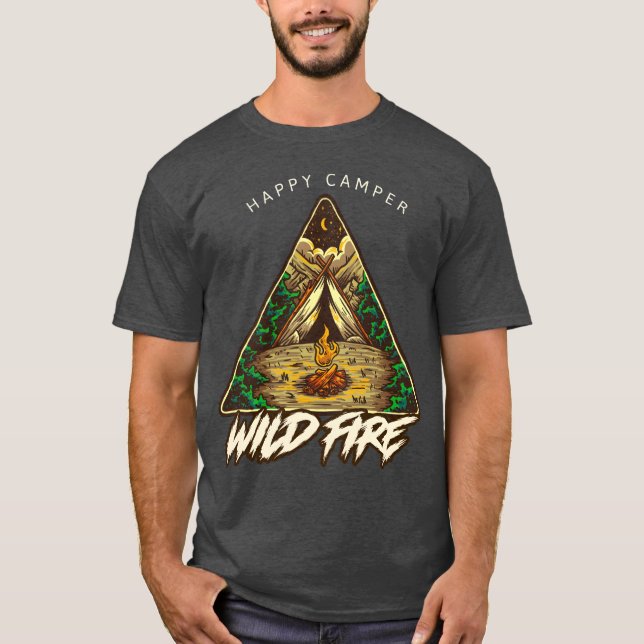 Wild Fire Campriangle pojke T Shirt (Framsida)
