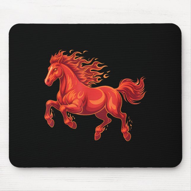 Wild Fire Horse Chinese Zodiac Sign Lunar New Year Musmatta (Framsidan)