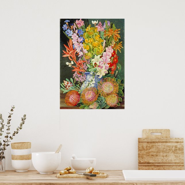 Wild Flowers of Ceres, West Africa Poster (Kök)