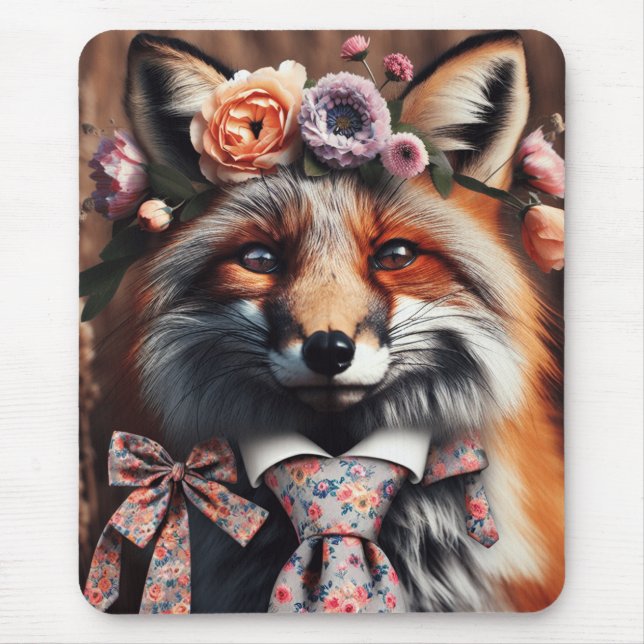Wild fox wearing a tie cute  musmatta (Framsidan)