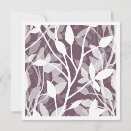 Wild Garden Mist white botanical foliage plum Anteckningskort