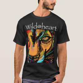 Wild@heart lejonare regnbågsdjur t shirt