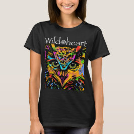 Wild@heart regnbågsdjur i uggla t shirt