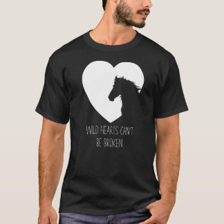 Wild Hearts Horse Girls & Women Horseback Riding T Shirt