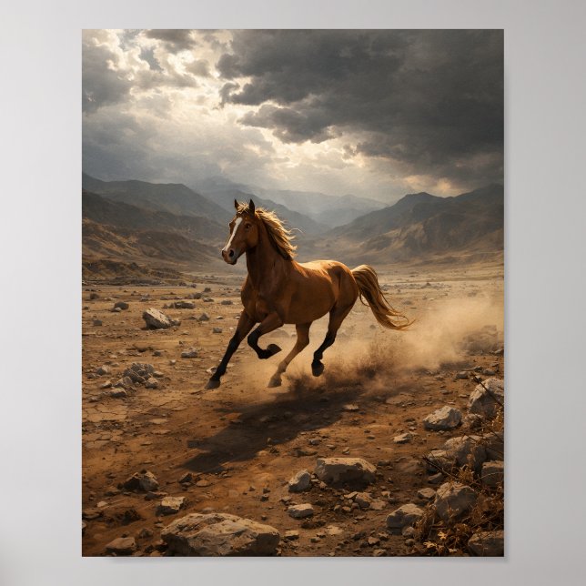 Wild Horse in Motion Poster (Framsidan)