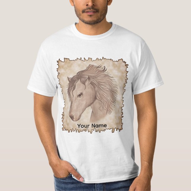 Wild Horse   T Shirt (Framsida)
