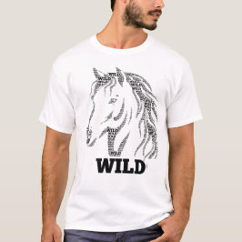 Wild Horse Typografi T Shirt