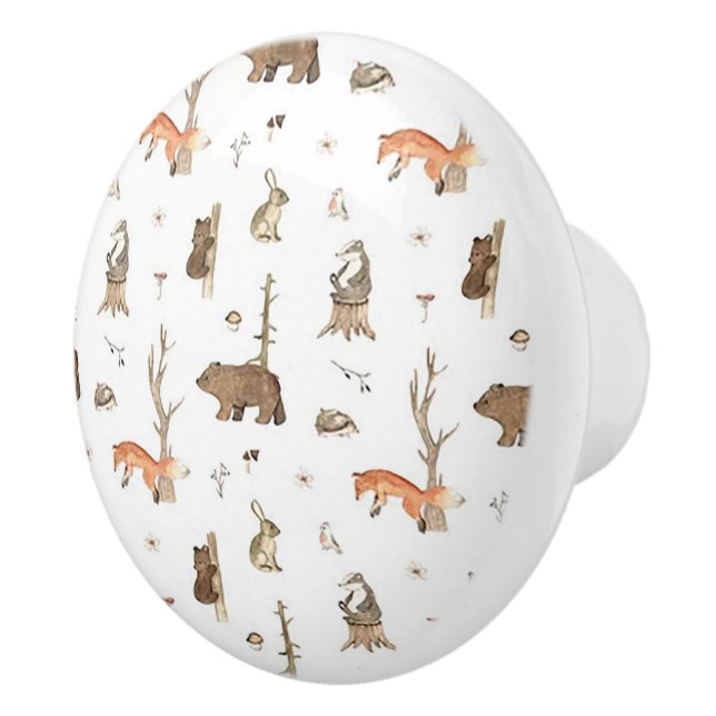 Wild Life Ceramic Door Knob Knopp (Höger)