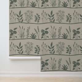 Wild Meadows Minimal Botanical Plants Silhouette