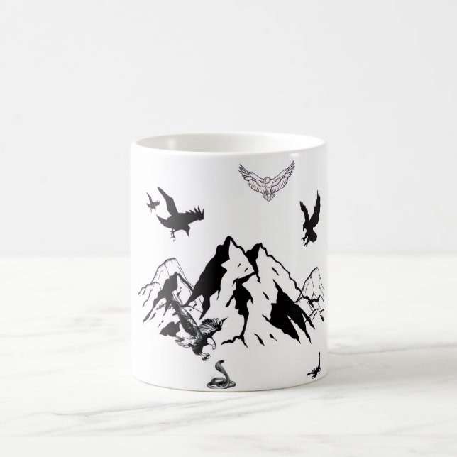Wild Mountain Adventure Coffee Mug Kaffemugg (Center)