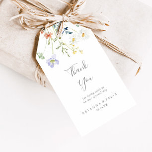 Wild Multicolor Floral Wedal Tack Presentetikett