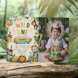 Wild One 1-årsfest Inbjudningar