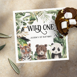 Wild One 1-årsfest | Kung av Saker Krona Pappersservett