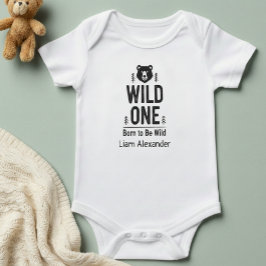 WILD ONE Born to Be Wild Personalized   Bodysuit T Shirt