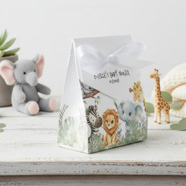 Wild One Boy Safari Jungle Animals Baby Shower Presentaskar