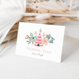 Wild One   Cute Boho Camping Theme Födelsedag Tack Kort