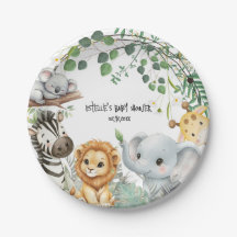 Wild One Cute Safari Jungle Animals Baby Shower