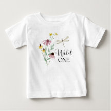 Wild One - Första födelsedags blommiga skjorta