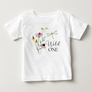 Wild One - Första födelsedags blommiga skjorta T Shirt