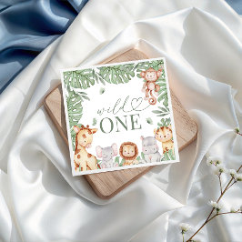 Wild One Jungle Birthday Napkin Pappersservett
