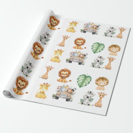 Wild One Jungle Safari Birthday for Boys Presentpapper