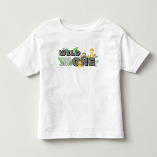 Wild One Jungle Safari Djur Födelsedag T Shirt