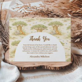 Wild One Neutral Safari First Birthday Tack Kort