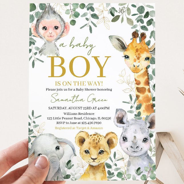 Wild One Pojke Baby Shower Inbjudningar (Skapare uppladdad)