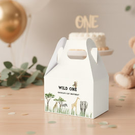Wild One Safari Animal Birthday Party Presentaskar