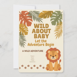 Wild One Safari | Baby Shower Inbjudan