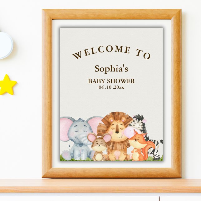 Wild One Safari Baby Shower Poster (Skapare uppladdad)