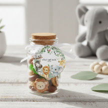 Wild One Safari Djur i djungeln Pojke Baby Shower