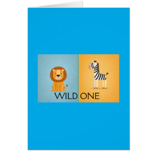Wild one Safari Gift Bag Hälsningskort