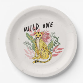 Wild One Safari Pink Cheetah Kids Birthday Party