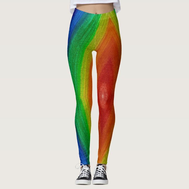 Wild Prism Art Leggings (Framsida)