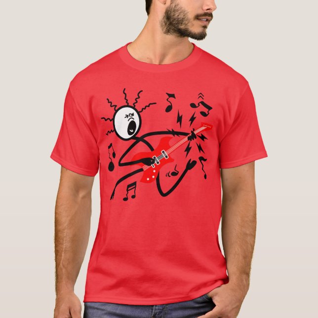 Wild Rock gitarrist present T Shirt (Framsida)