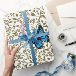 Wild Romantic Field Blue butterflies Presentpapper