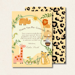 Wild Safari Adventure Awaits Baby Shower Tack Kort