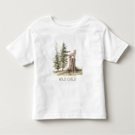WILD-skogen Forest Woodland Fox Baby Småbarn T Shirt