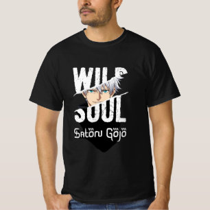 Wild Soul – Satoru Gojo Anime Grafisk T-Shirt 👕🔥