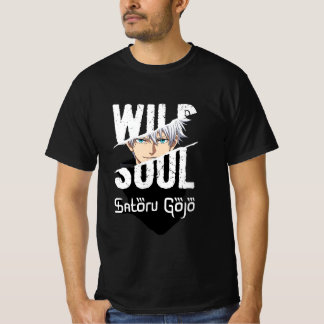 Wild Soul – Satoru Gojo Anime Grafisk T-Shirt 👕🔥