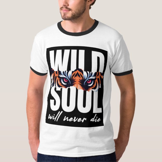 Wild Soul Tiger Eyes T-shirt  (Framsida)