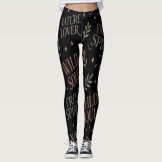 Wild Soul Typografi Leggings