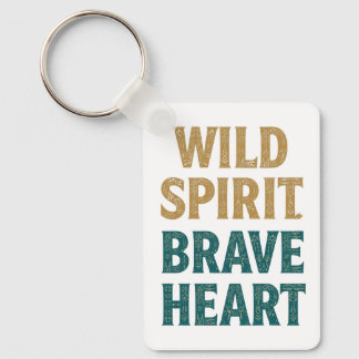 Wild Spirit Brave Heart Boho Western Nyckelring