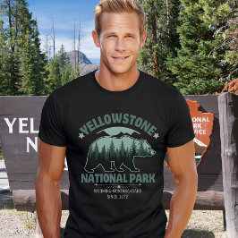 Wild Spirit Yellowstone Bear Forest – Nature Lover T Shirt