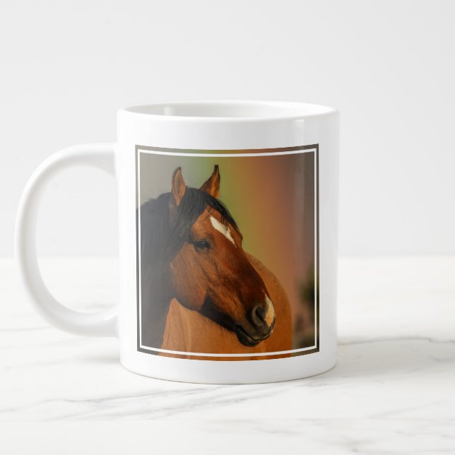 Wild Stallion, Golden Light and Rainbow Jumbo Mugg (Vänster)